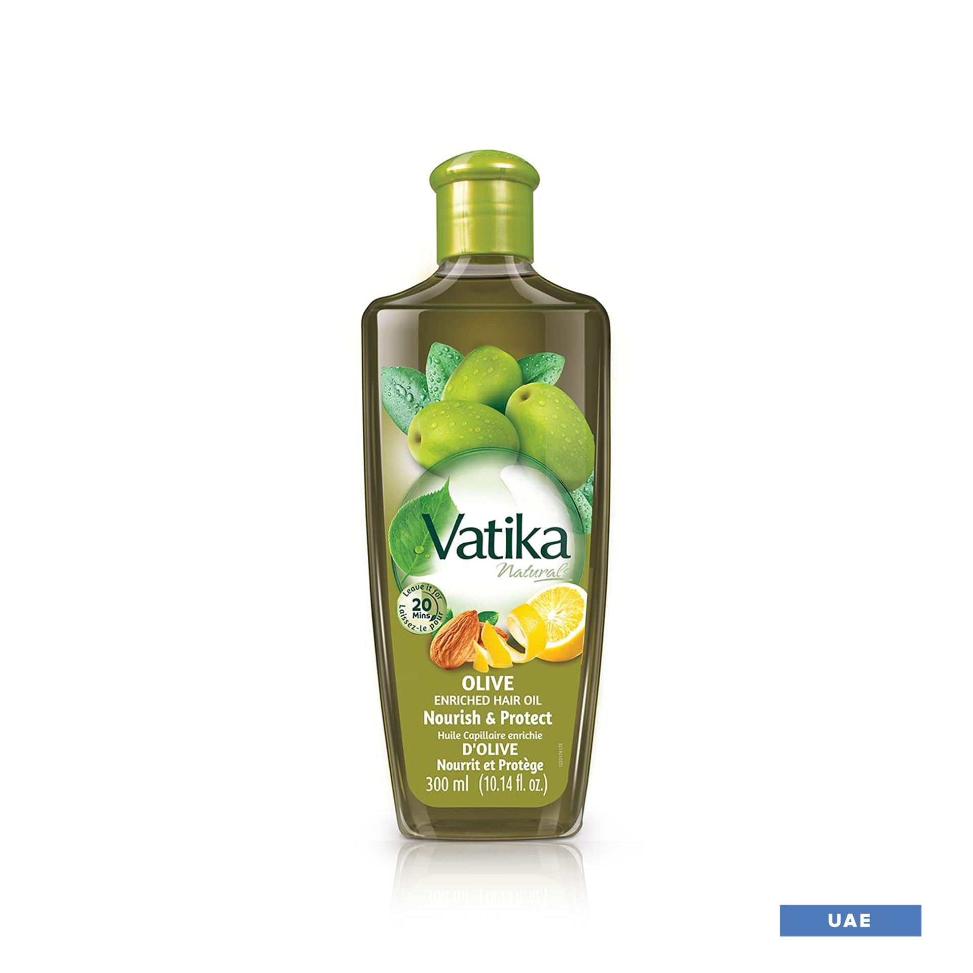 Dabur Vatika Naturals Olive Enriched Hair Oil Nourish and Protect - 300ml  (UAE) | MARKETPLACE
