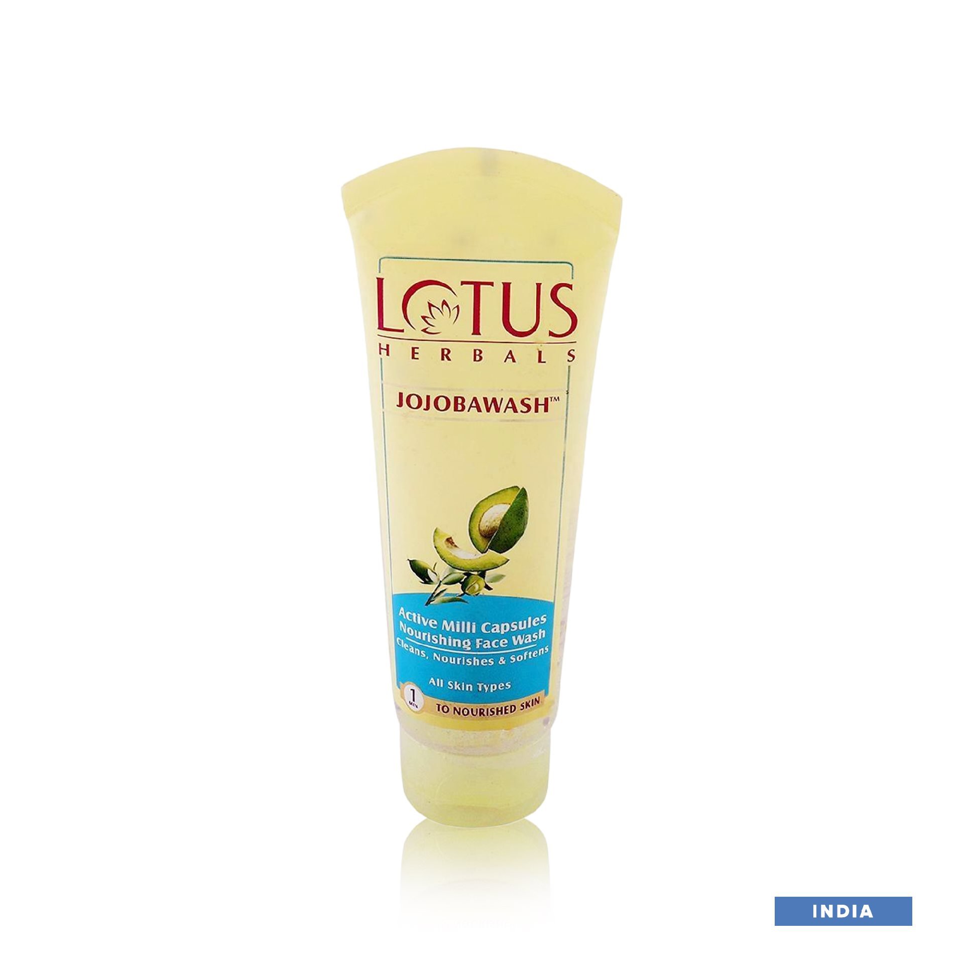 Lotus Herbal Jojobawash Active Milli Capsules Nourishing Face Wash
