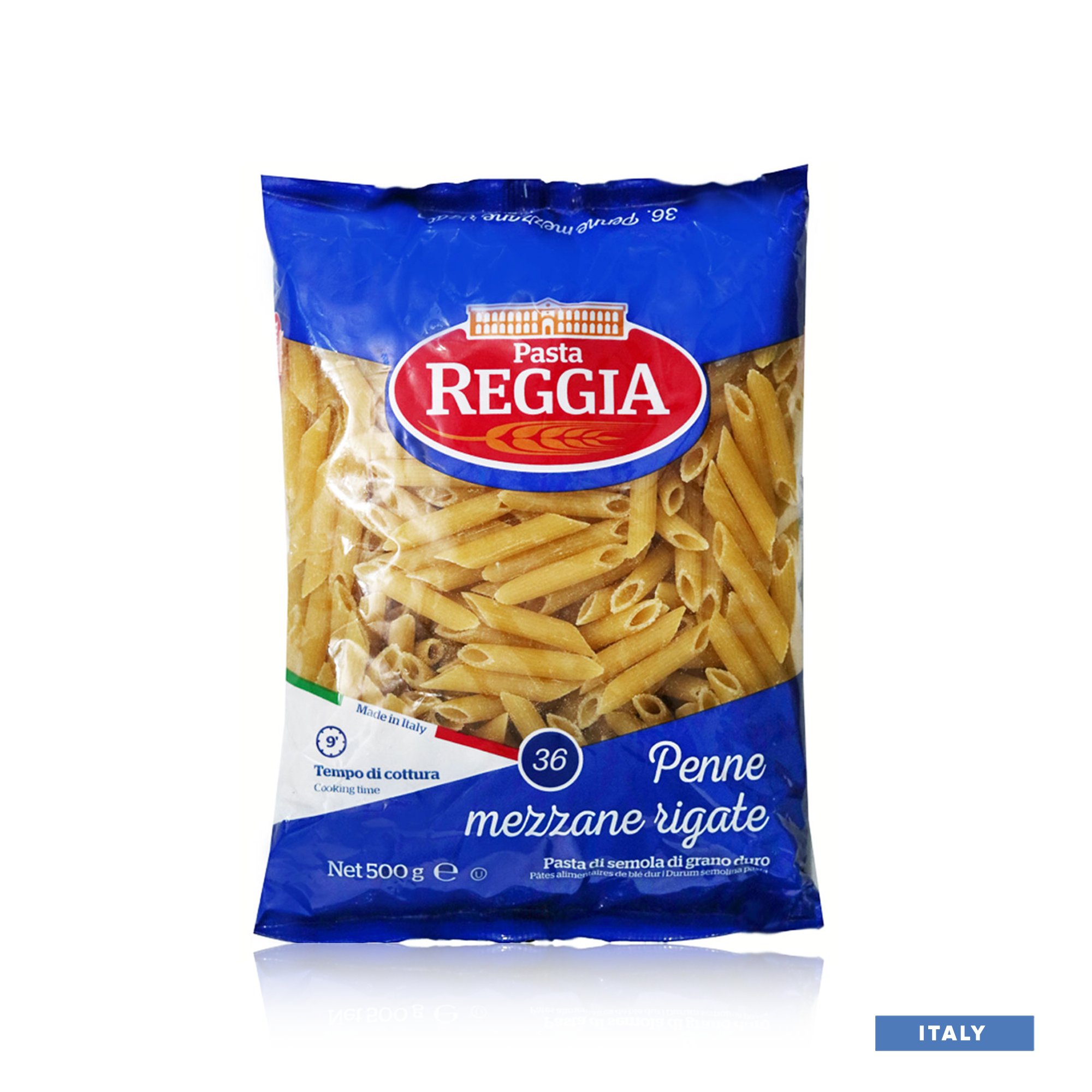 Reggia Penne Mezzane Rigate 500gm Italy MARKETPLACE