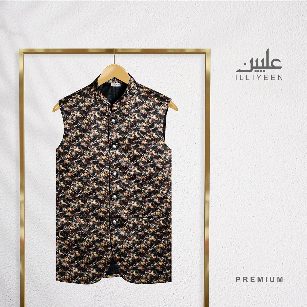 Premium Waistcoat, ILLIYEEN, waistcoat, পাঞ্জাবির কোটি, punjabi koti for man, পাঞ্জাবির কোটি দাম