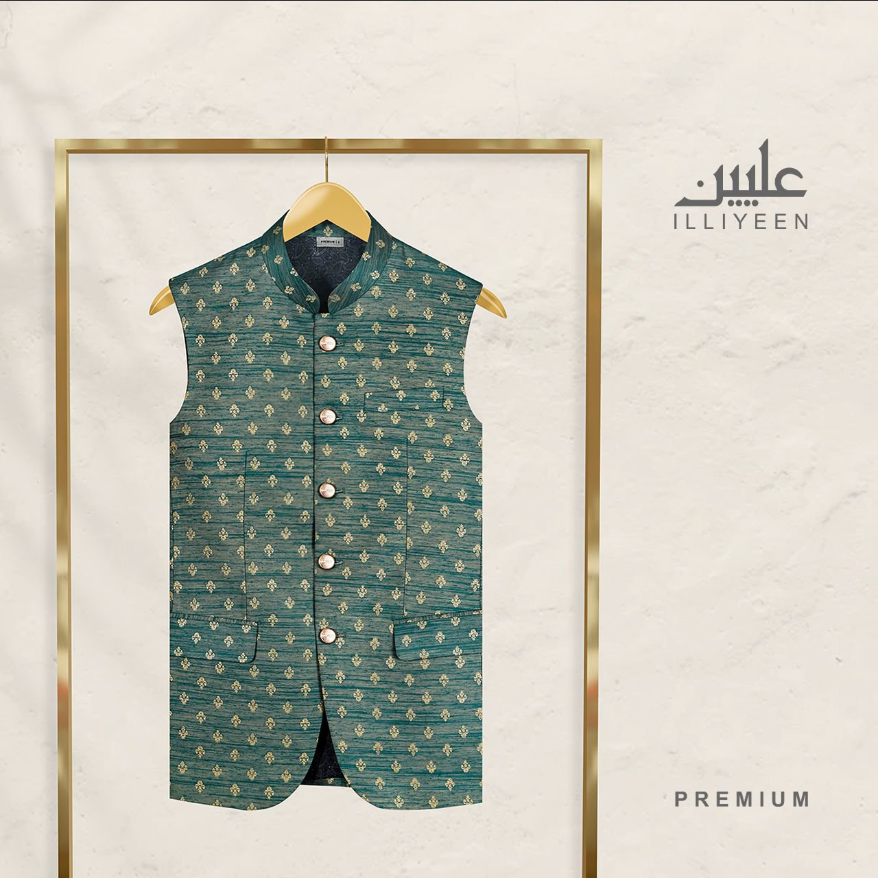 Premium Waistcoat, ILLIYEEN, waistcoat, পাঞ্জাবির কোটি, punjabi koti for man, পাঞ্জাবির কোটি দাম
