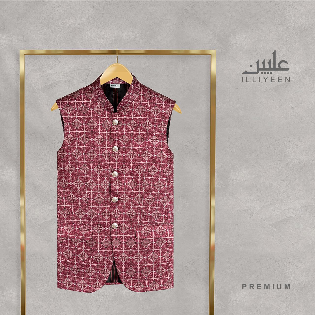 Premium Waistcoat, ILLIYEEN, waistcoat, পাঞ্জাবির কোটি, punjabi koti for man, পাঞ্জাবির কোটি দাম