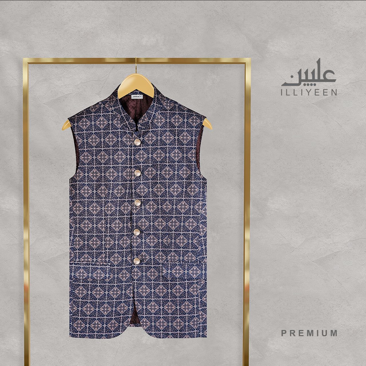 Premium Waistcoat, ILLIYEEN, waistcoat, পাঞ্জাবির কোটি, punjabi koti for man, পাঞ্জাবির কোটি দাম