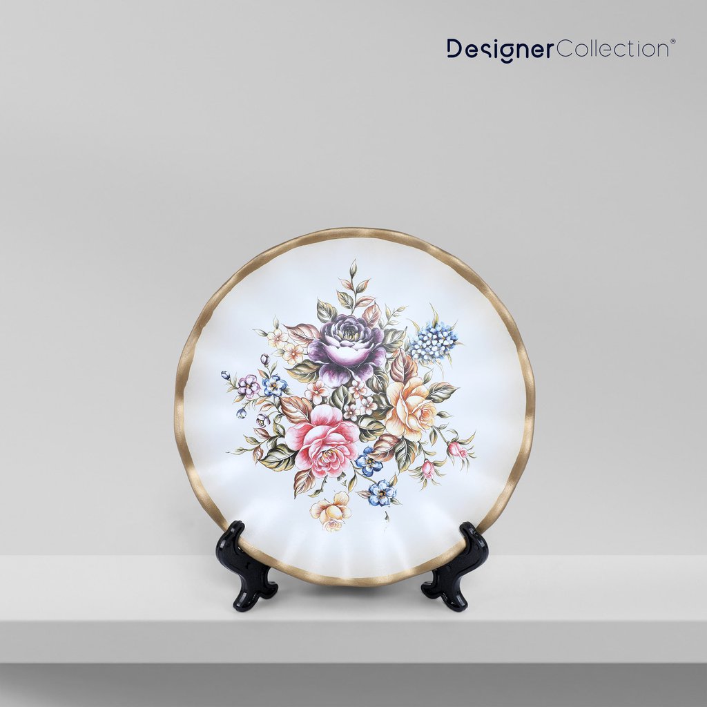 Floral Printed Ceramic Plate - DC212218, MARKETPLACE