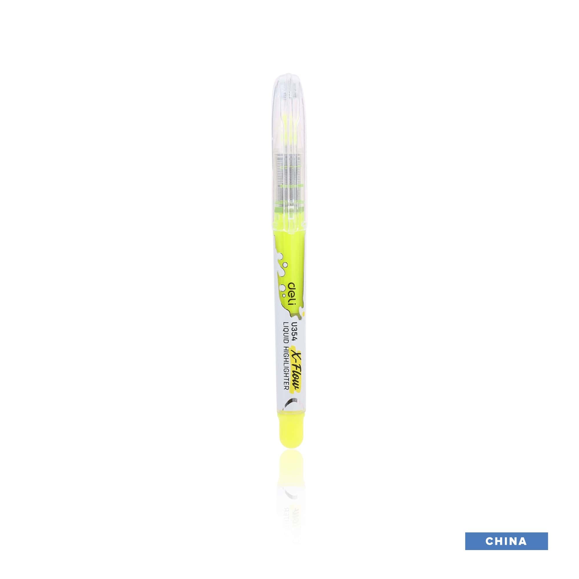 Deli X Flow Liquid Highlighter Yellow (EU35470) - (China), MARKETPLACE