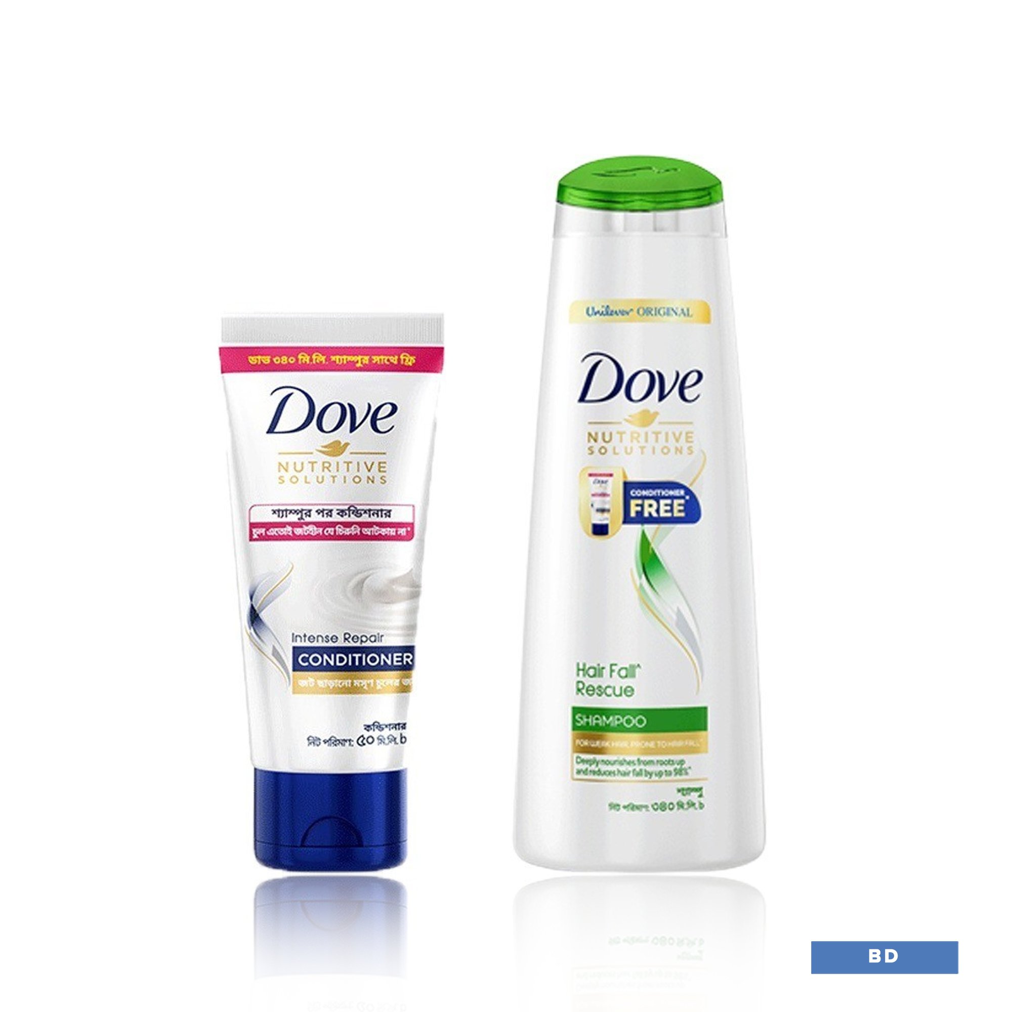 Dove Hair Fall Rescue Shampoo 340ml With Free Dove Conditioner Bd Marketplace 