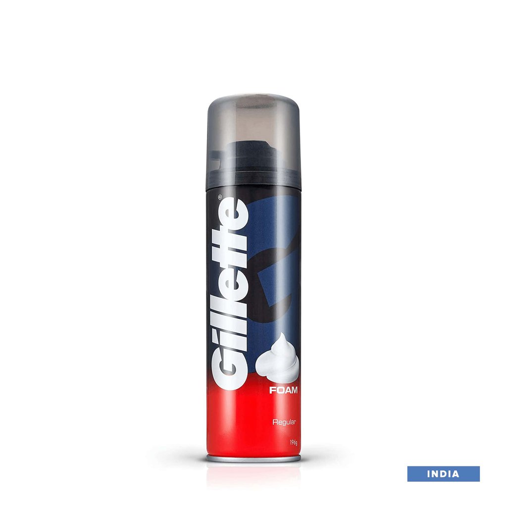 Gillette Shaving Foam Regular - 196gm (India)