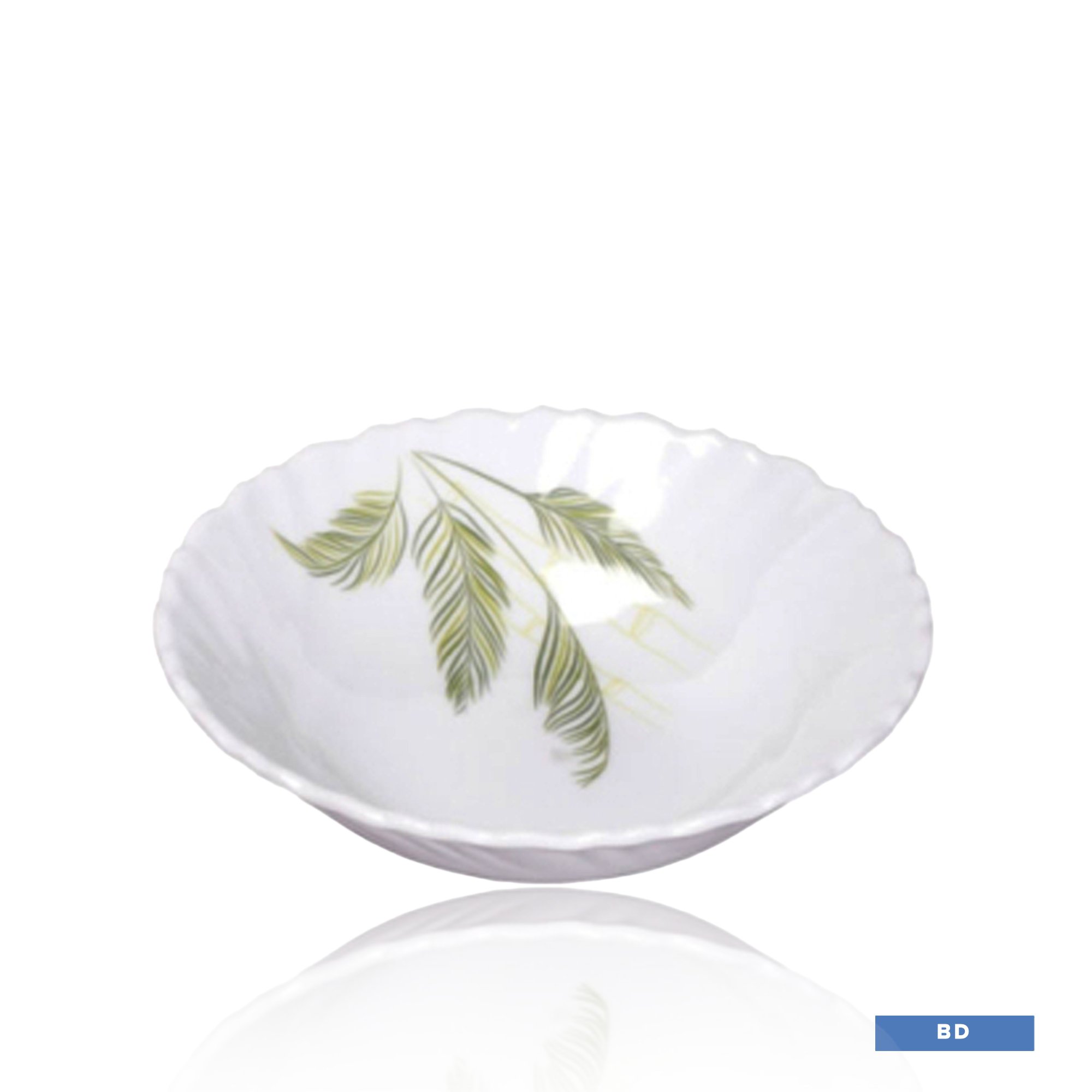 ITALIANO Crazy Bowl Blue Leaf - 6.7" (BD)