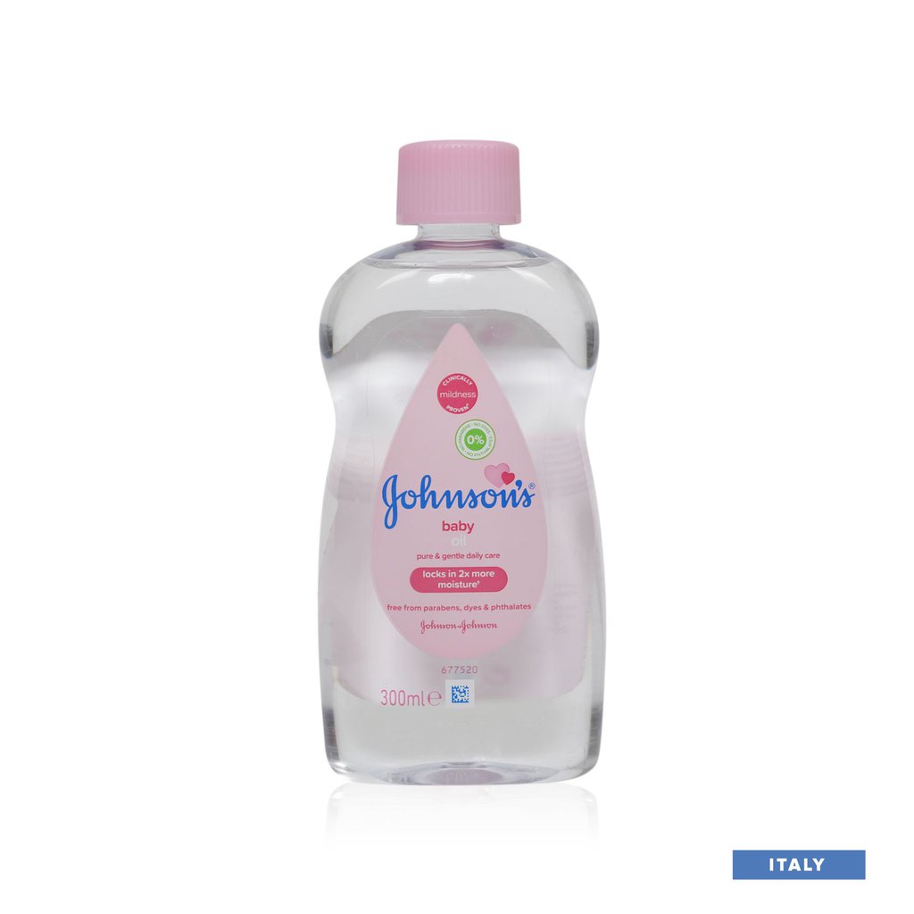 Johnson's Baby Oil Locks In 2x More Moisture - 300ml (Italy)