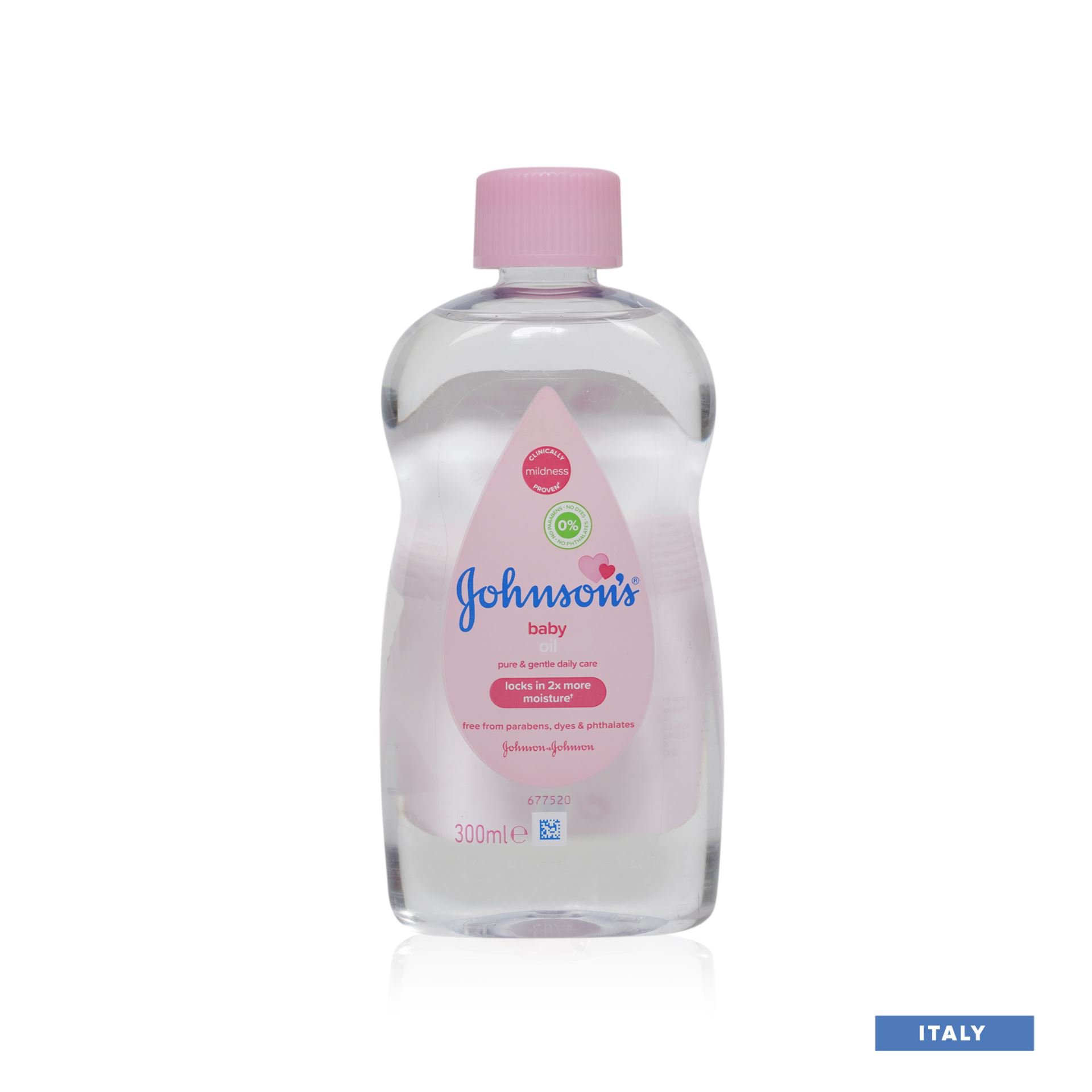 Johnson's Baby Oil Locks In 2x More Moisture - 300ml (Italy)