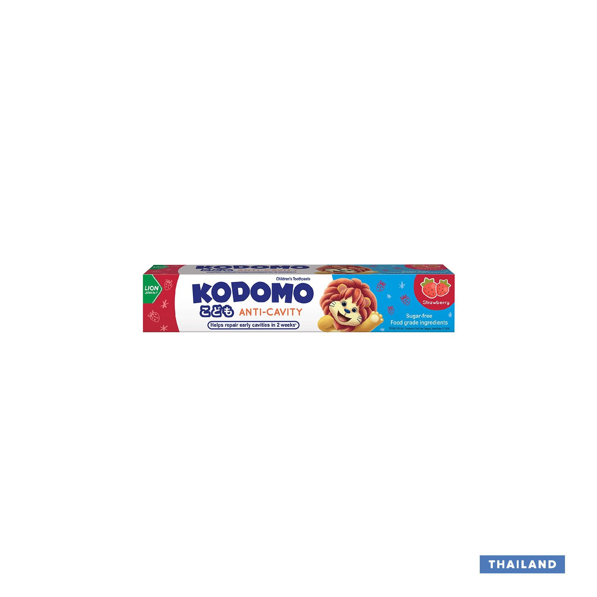 Kodomo Strawberry Anti-Cavity Children's Tooth Paste - 80gm (Thailand)