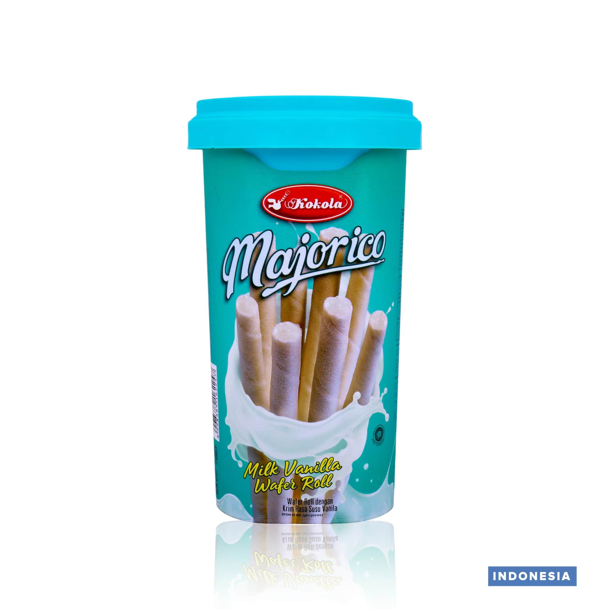 Kokola Majorico Milk Vanilla Wafer Roll - 250gm (Indonesia) | MARKETPLACE