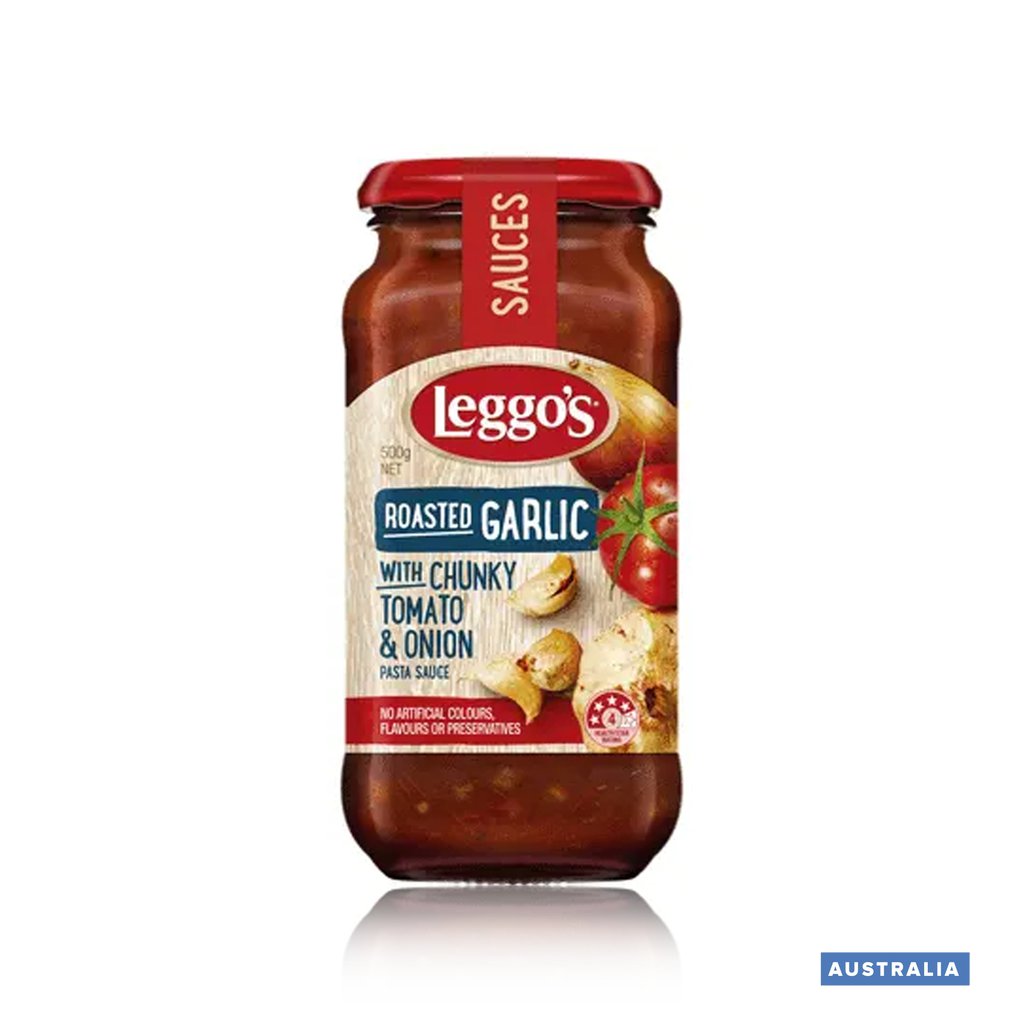 Leggos Pasta Sauce Roast Garlic Onion 500gm (Australia) MARKETPLACE