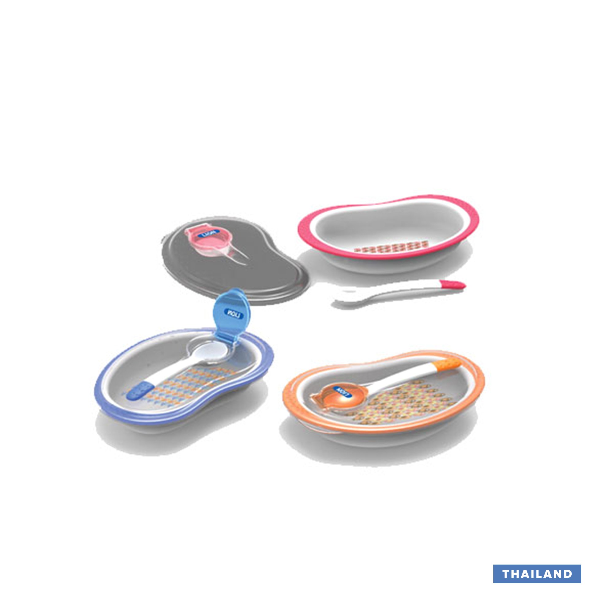 Lion BPA Free Bowl With Spoon (2-In-1) [4Month+] - 1Set (Thailand)