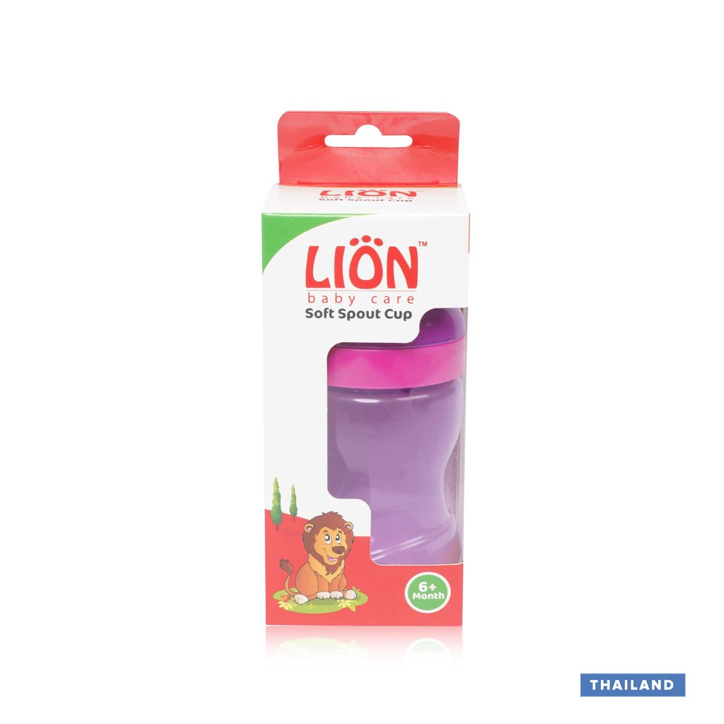 Lion BPA Free Soft Spout Drinking Cup (6month+) - 1pc (Thailand)