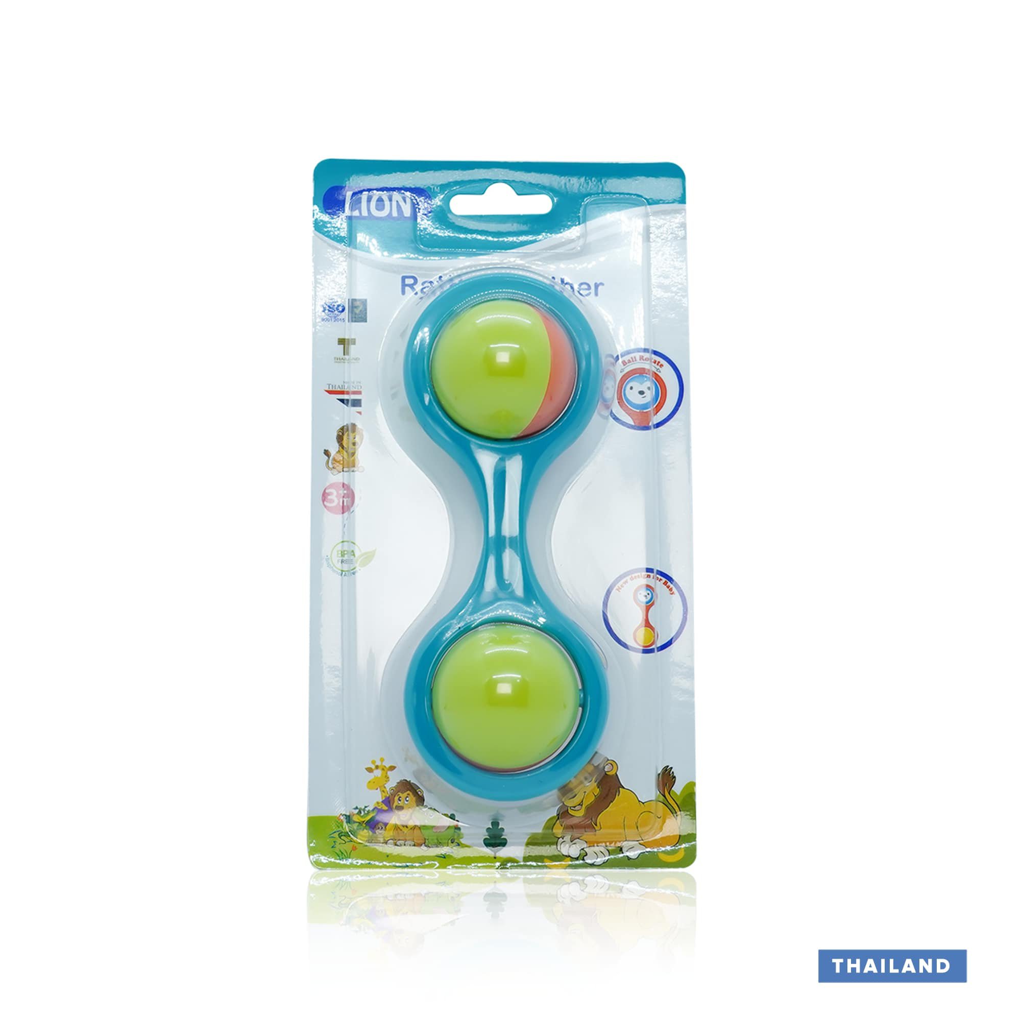Lion Rattle Teether Toy (5279-78) - 1pc (Thailand)