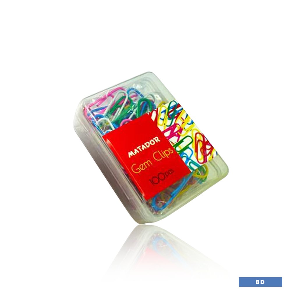Matador Gem Clips (Plastic Box) - 100pcs (BD)