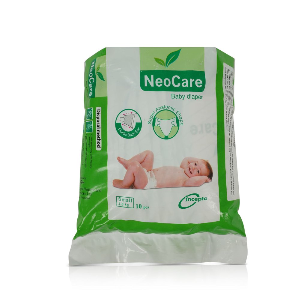 Neo Care Baby Diaper Small 10 pcs (3 to 6 kg) - (BD)