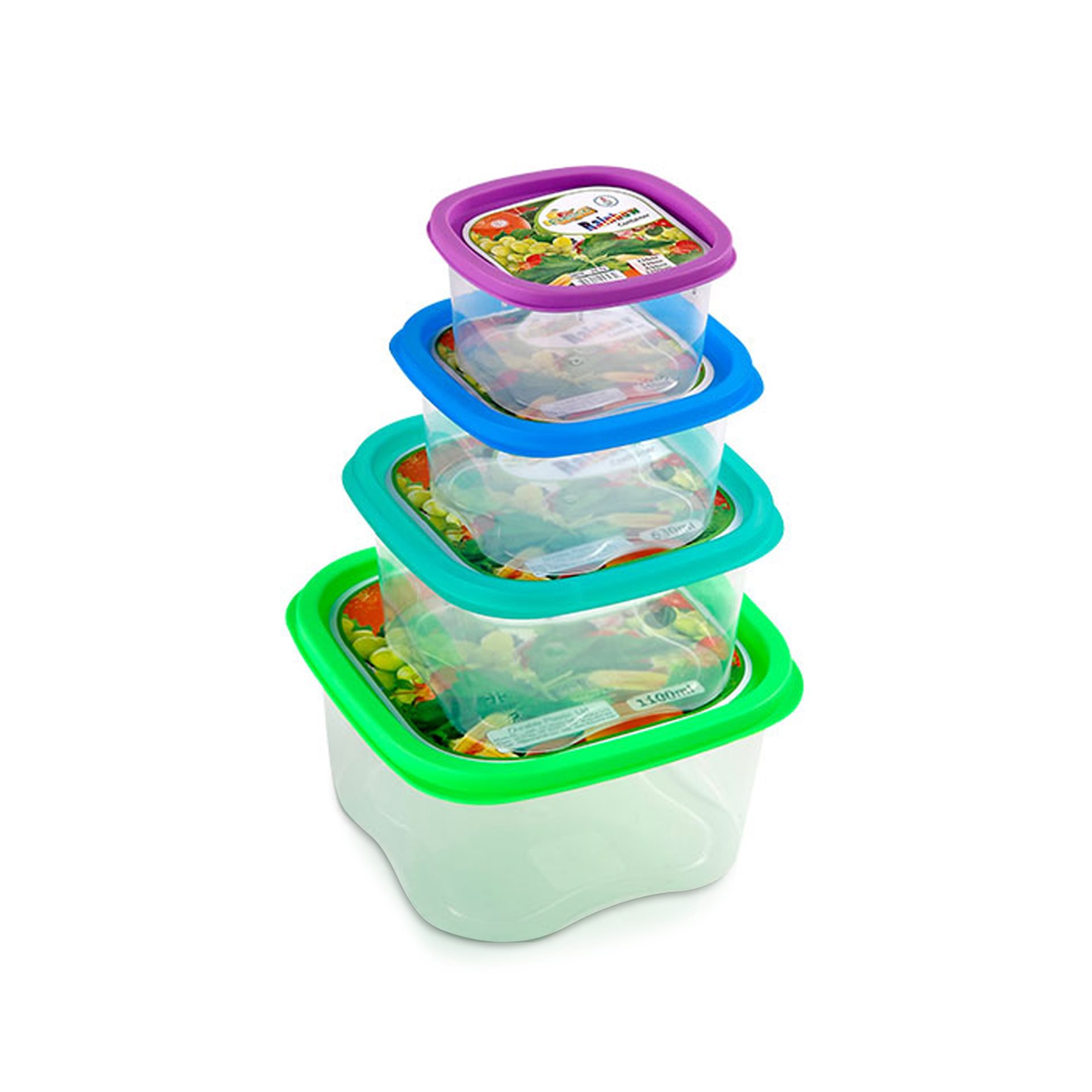 RFL Fresco Rainbow Container Set (Small Size) - 4pcs (BD)