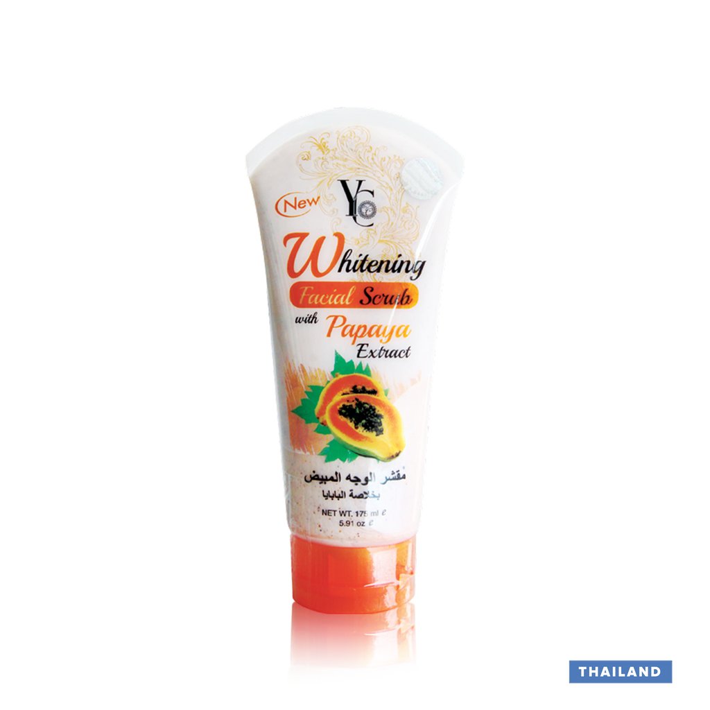 YC Whitening Facial Scrub With Papaya Extract - 175ml (Thailand)